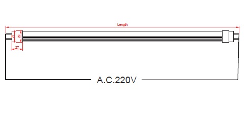 T8 LED tube (Type B)