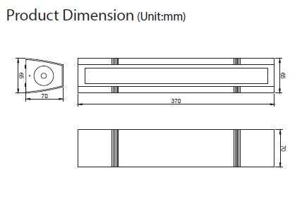 Up/Down + Front Emission Wall Light