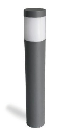 Cylindrical Bollard Light with Opal Diffuser