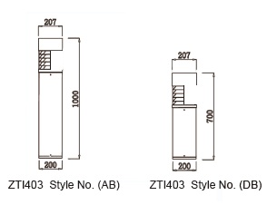 Uni‑directional Bollard Light