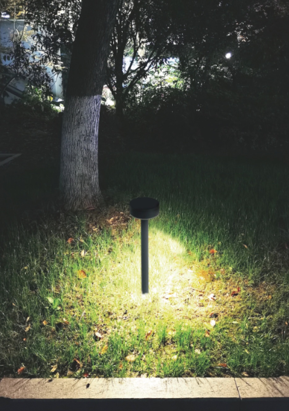 Mushroom / Flat-Top Bollard Light
