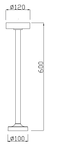 Mushroom / Flat-Top Bollard Light