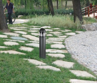 Round Column Bollard Light with Internal Reflector