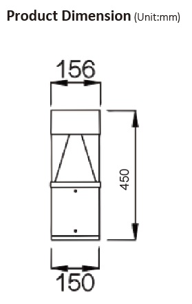 Concrete Bollard Light