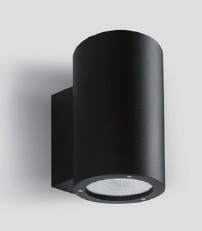 Cylindrical Dual-Emission Outdoor Wall Light
