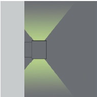 Cylindrical Dual-Emission Outdoor Wall Light