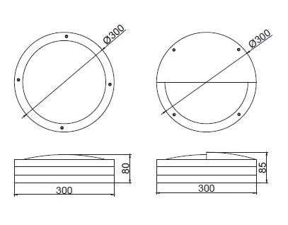 Circular LED Outdoor Wall Light