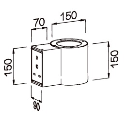 Cylindrical Outdoor Wall Light