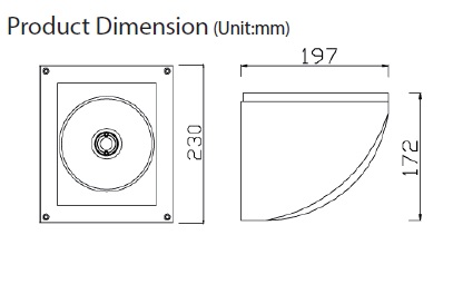 Slanted Wall Washer Light