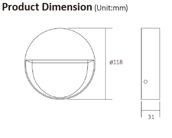 Half-Shield eyelid step light