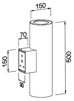 Cylindrical Outdoor Wall Light