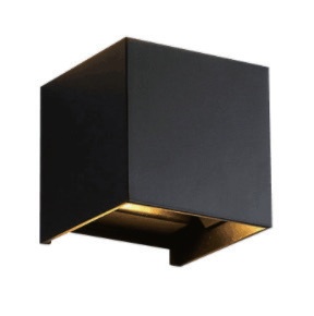 Compact Cube Dual-Emission Wall Light