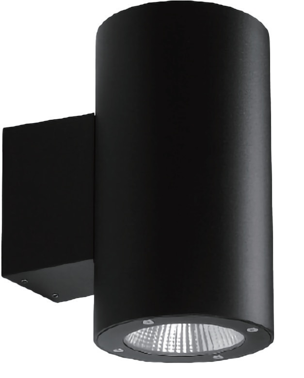 Cylindrical Dual-Emission Outdoor Wall Light