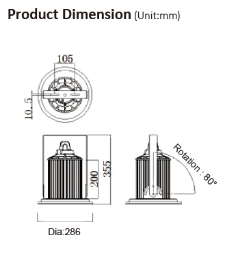 Angle‑adjustable High Bay Light