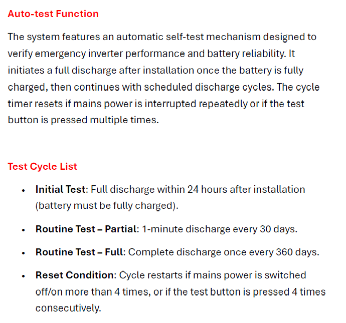 Emergency Battery Kit for AC Lighting
