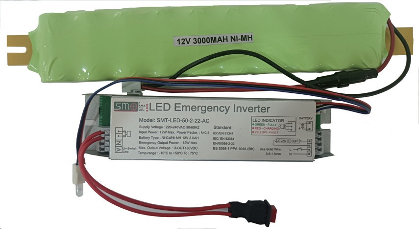 Emergency Battery Kit for AC Lighting
