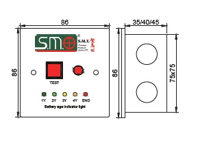 Auto test & Battery Age Indicator Remote Panel