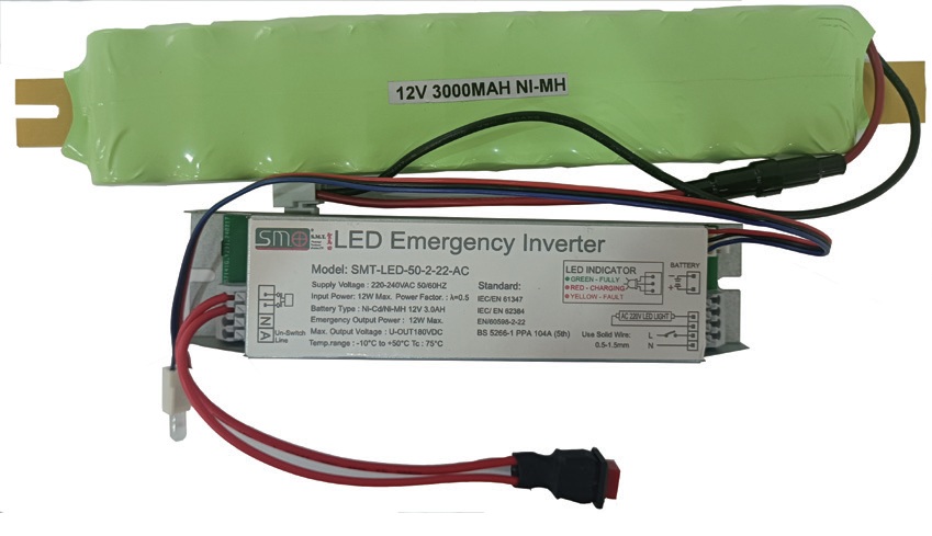 Emergency Battery Kit for AC Lighting