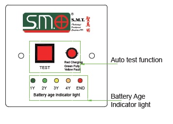 Auto test & Battery Age Indicator Remote Panel