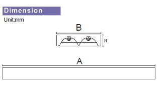 T8 Recessed mounted Single/ Twin/ Triple tube aluminum louver lamp