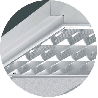 T8 Recessed mounted Twin/ Triple tube aluminum louver lamp