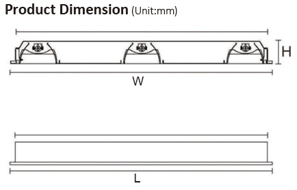 T5 Recessed Mounted Louver Lamp