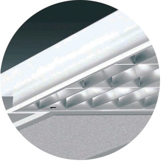 T8 Recessed mounted Twin/ Triple tube aluminum louver lamp