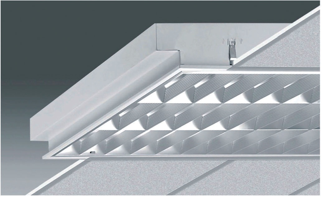 T8 Recessed mounted Single/ Twin/ Triple tube aluminum louver lamp