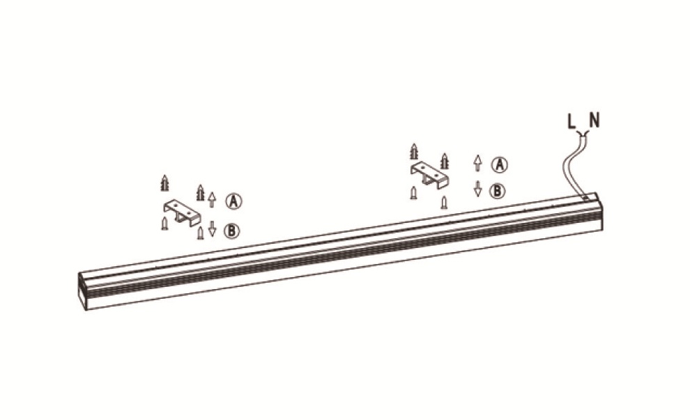 Suspended Office Linear Light