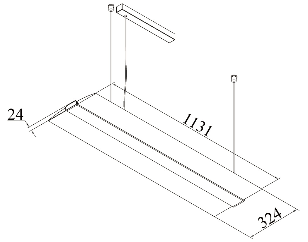 Suspended Office Linear Light