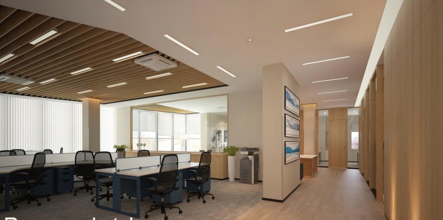 Suspended Office Linear Light