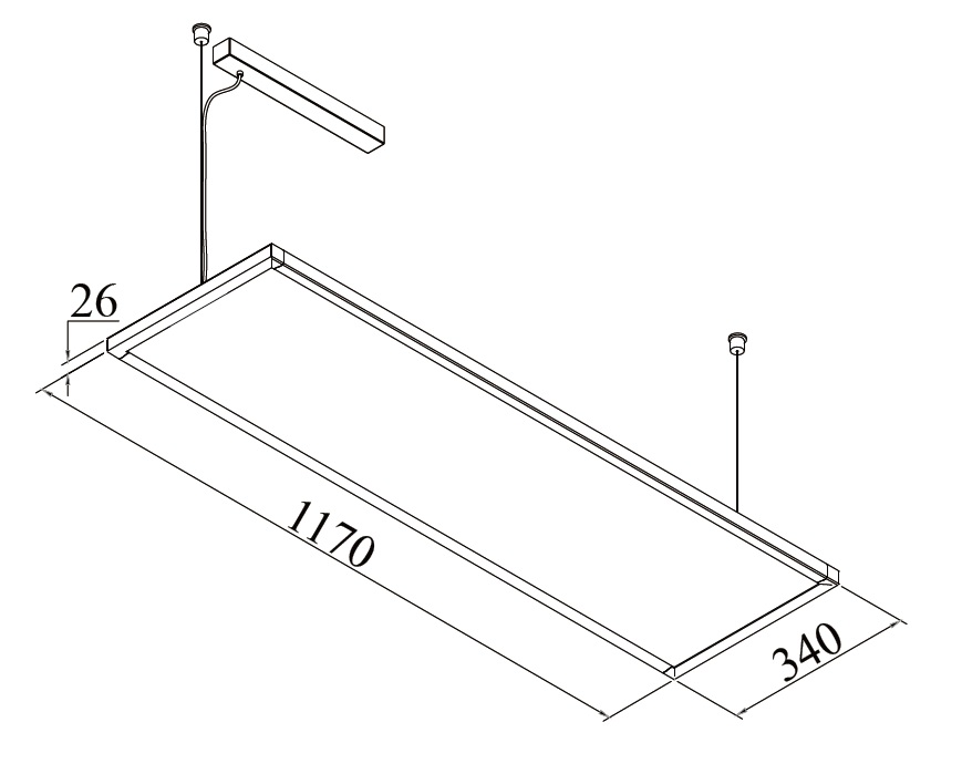 Suspended Office Linear Light