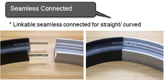 Bendable suspension linear Light