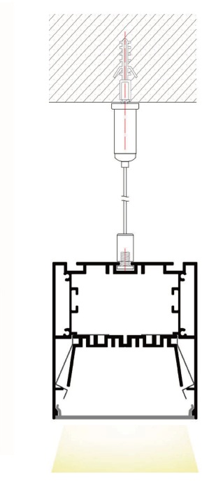 Suspended Office Linear Light