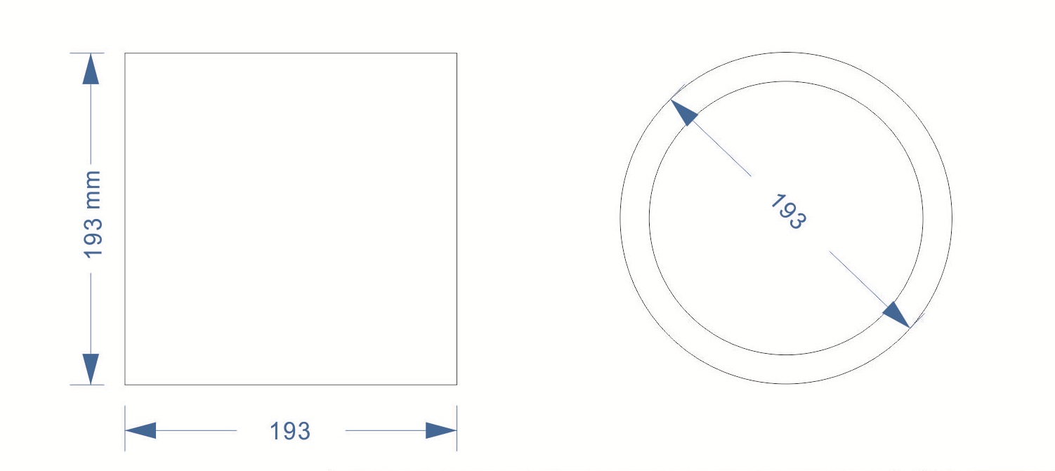 193mm Cylindrical Surface Mounted Downlight