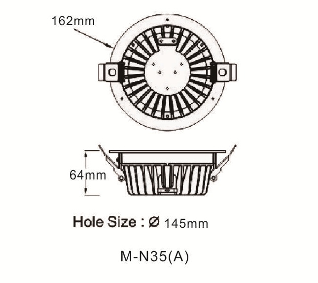 162mm Downlight