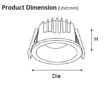 86mm downlight