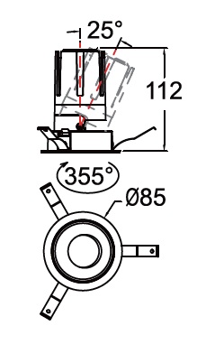 85mm Adjustable Downlight