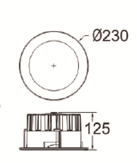 230mm Downlight