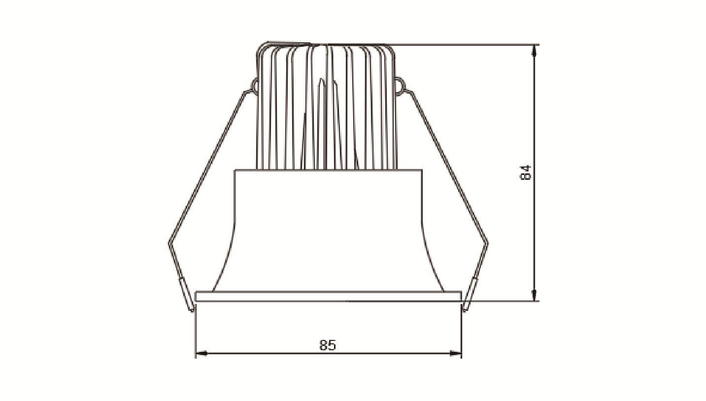 85mm downlight