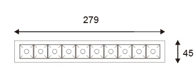 L300 Linear recessed downlight