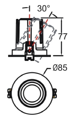 85mm adjustable Downlight