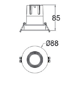 88mm Downlight