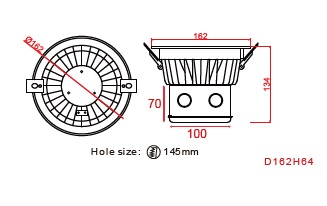 162mm Downlight