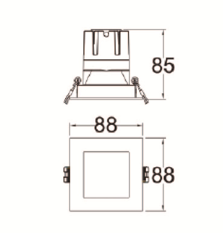 Square Downlight