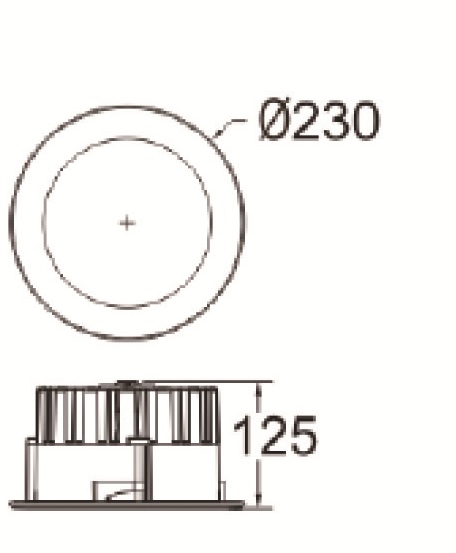 230mm Downlight