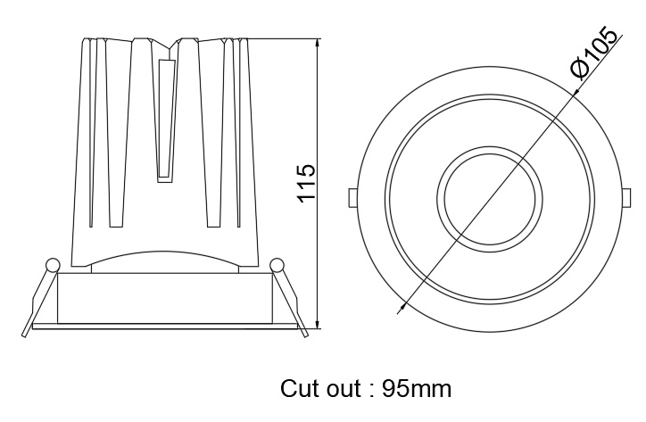 105mm Downlight