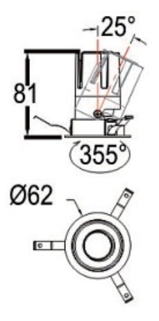 Mini size Adjustable Downlight