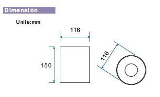 116mm Cylindrical Surface Mounted Downlight