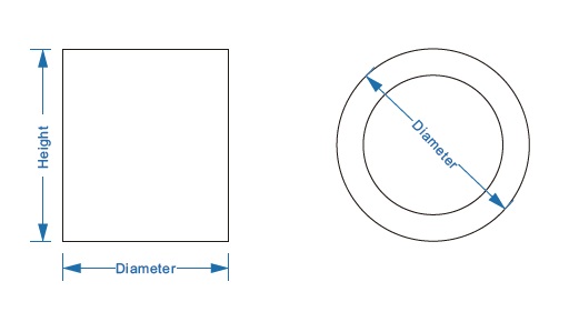 150mm Cylindrical Surface Mounted Downlight